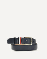 Hammered leather Belt - BLUE | Base Blu