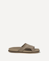 Leather Sandals - BEIGE | Base Blu