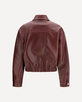Leather Jacket - BORDEAUX | Base Blu