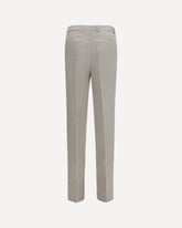 Garment dyed ginen gabardine Pants - GREY | Base Blu