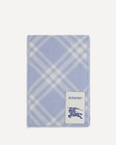 Sciarpa in lana Check - AZZURRO | Base Blu