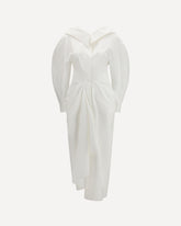 Long cut-out chemisier Dress - WHITE | Base Blu