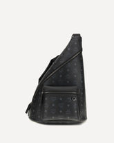 Aren Sling printed canvas Backpack - BLACK | Base Blu