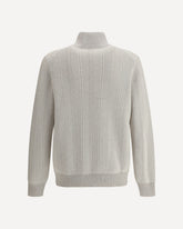 Cashmere Turtleneck Sweater - WHITE | Base Blu