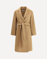 Single-breasted Doris Coat - BEIGE | Base Blu