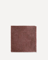 Lightweight cashmere Scarf with fringes - BORDEAUX | Base Blu