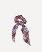 Tartan Large Hair Scrunchie - MULTICOLOUR | Base Blu