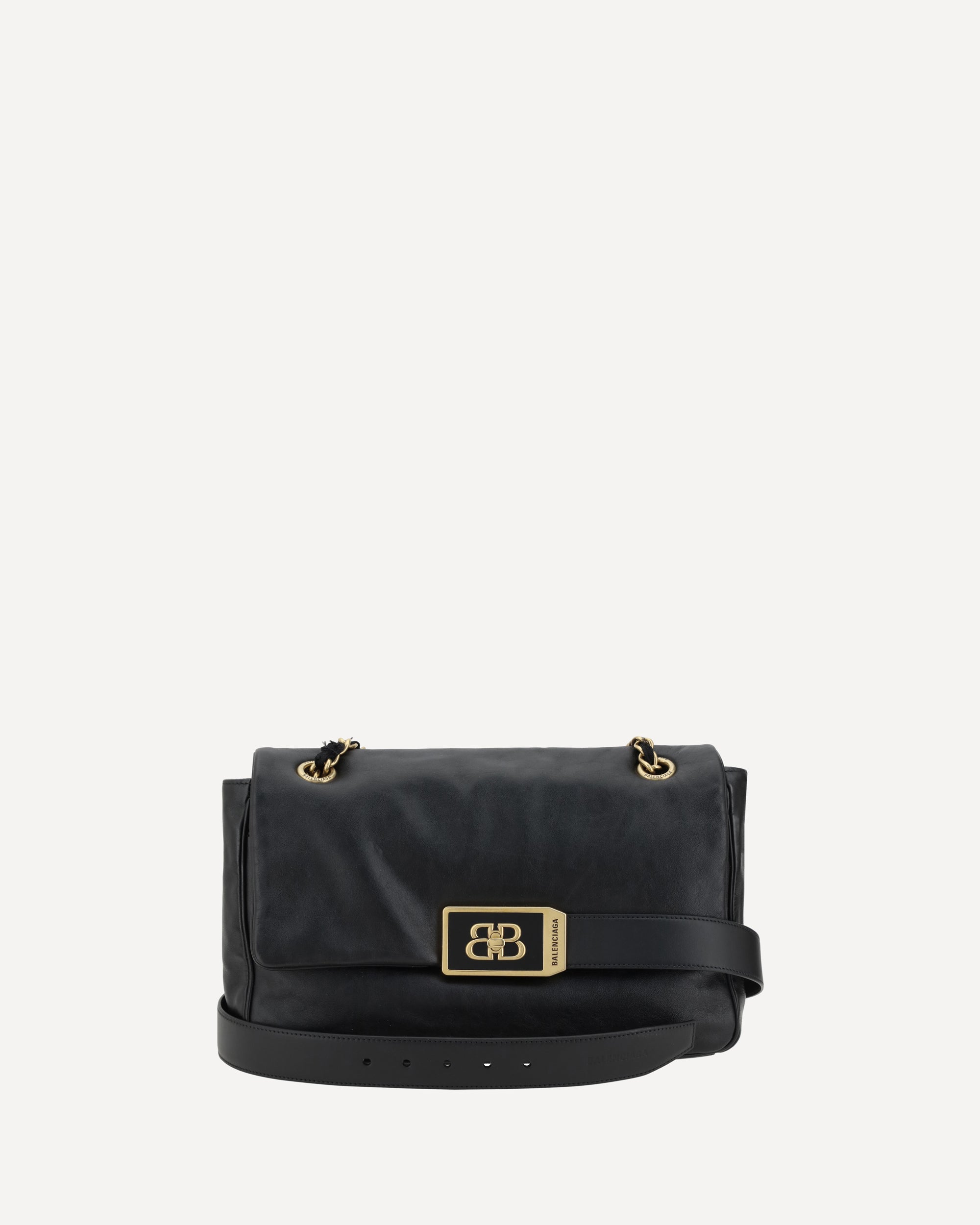 【関税＆送料込み】Balenciaga Medium Shoulder Bag Modu BALENCIAGA Modu Flap Shoulder Bag BLACK | Base Blu