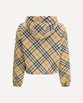 Reversible cropped check Jacket - BLACK | Base Blu