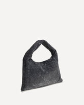 Leather Hop Shoulder Bag - GREY | Base Blu