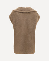 Gilet in Teddy di alpaca e lana - MARRONE | Base Blu