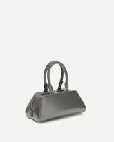 Borsa a Mano Antigona East-West mini in pelle Box - GRIGIO | Base Blu