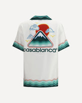 Silk Cuban Collar short sleeve Shirt - WHITE | Base Blu