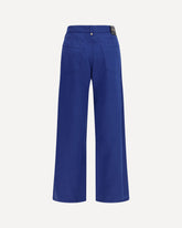 Cotton and linen Pants - BLUE | Base Blu