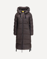 Panda long Down Jacket - PURPLE | Base Blu