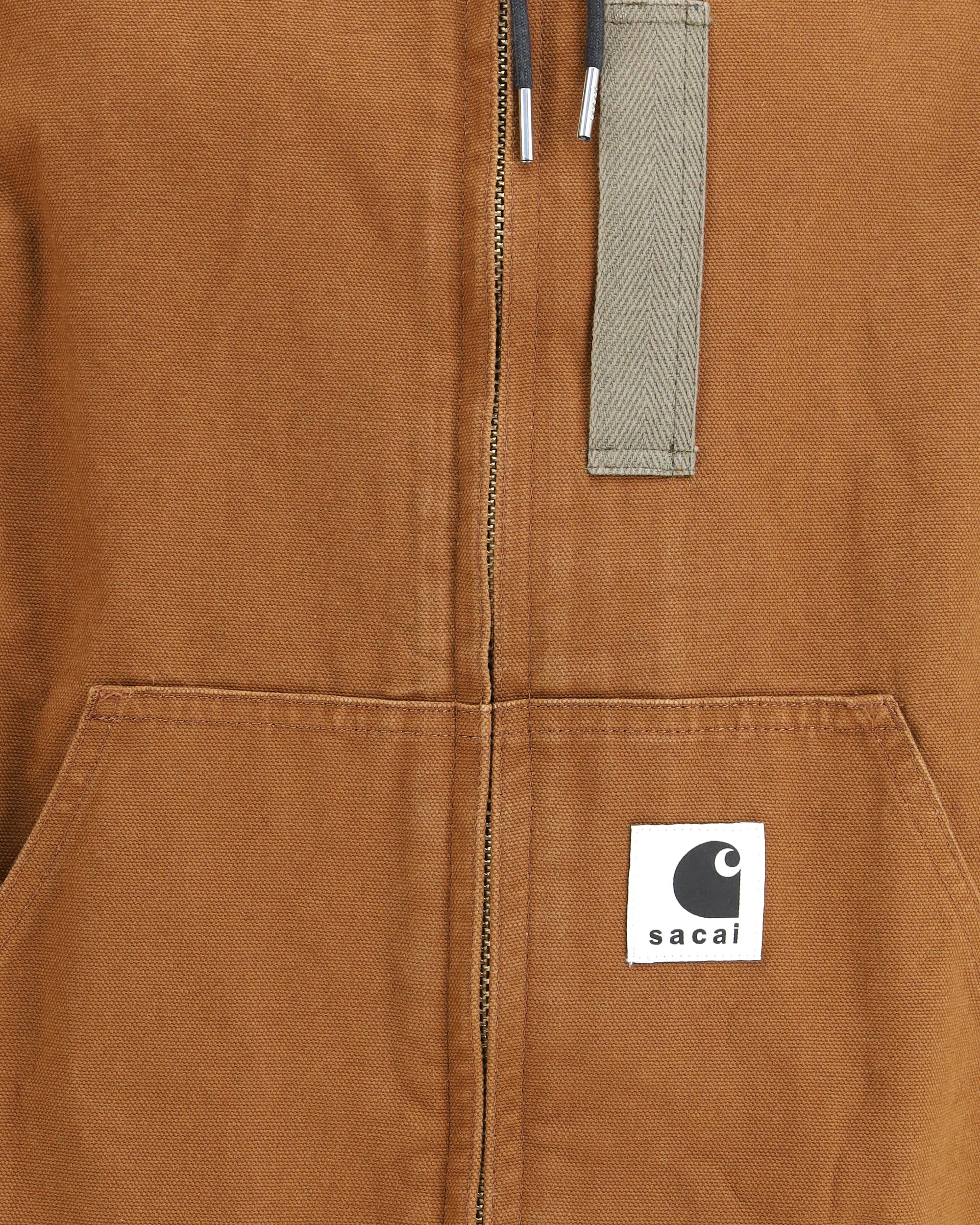 SACAI Washed Duck Hooded Blouson by Sacai x Carhartt WIP BEIGE