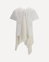 Jersey T-shirt with Polyester detail - WHITE | Base Blu