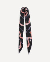 Silk Scarf with floral print - MULTICOLOUR | Base Blu