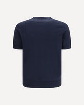 T-shirt in maglia a maniche corte - BLU | Base Blu