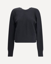 Balloon-sleeve Sweater - BLACK | Base Blu