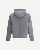 Felpa con cappuccio con logo montagna - GRIGIO | Base Blu