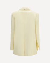 Blazer doppio collo in misto viscosa - GIALLO | Base Blu