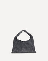 Leather Hop Shoulder Bag - GREY | Base Blu