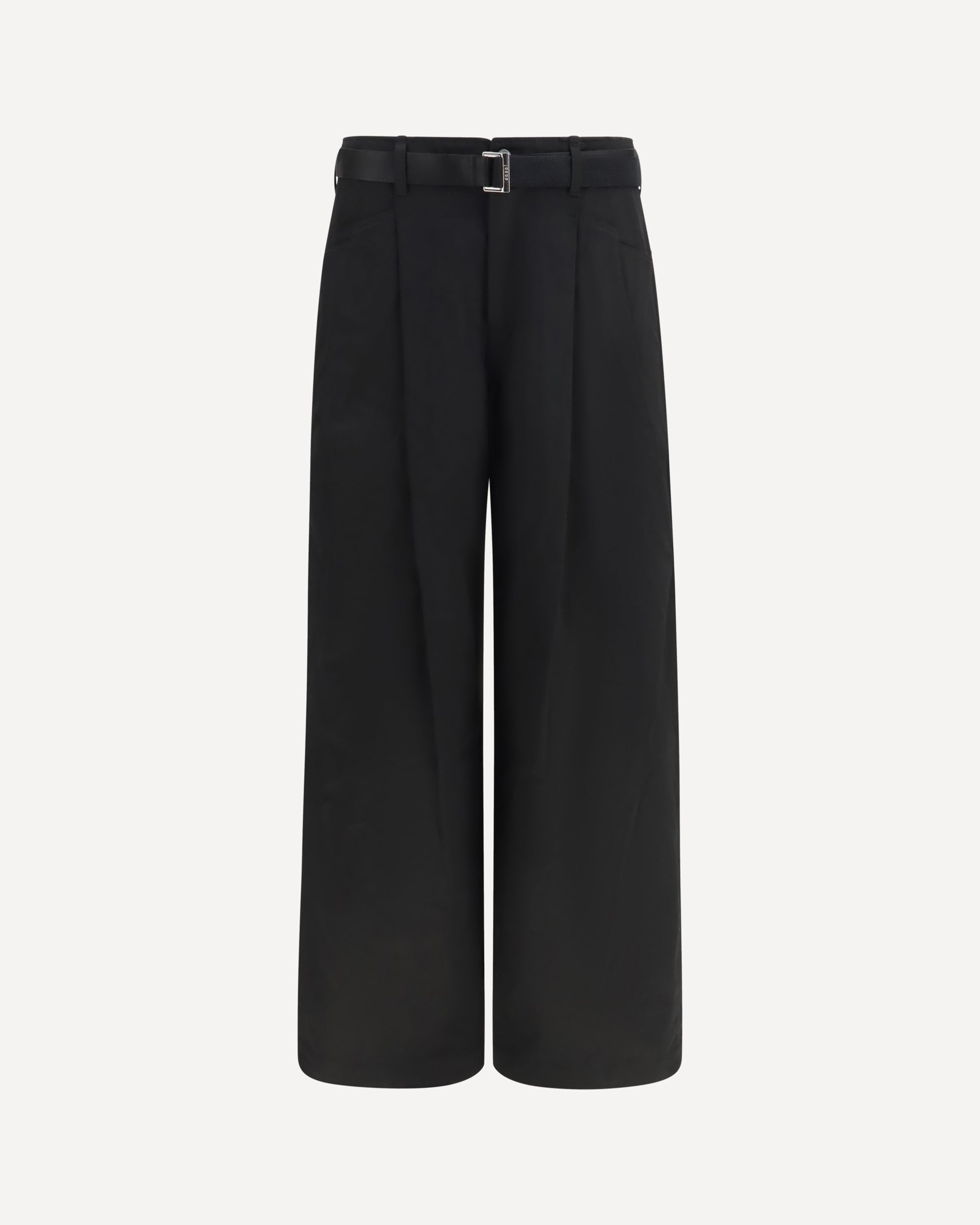 SACAI Cotton chino Pants BLACK | Base Blu
