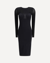 Midi Bustier Dress - BLACK | Base Blu