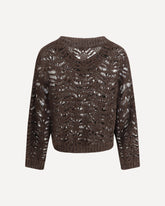 Linen Sweater - BROWN | Base Blu