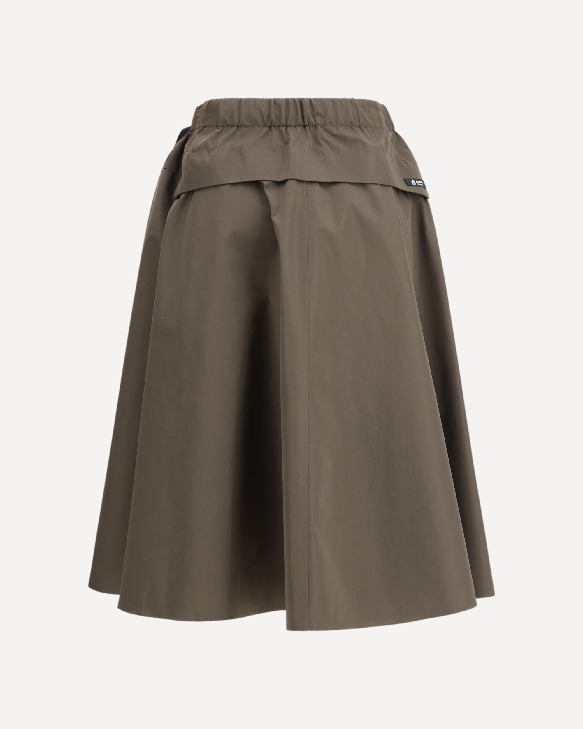 PRADA Nylon midi Skirt GREEN | Base Blu