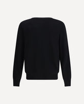 Maglione in lana con logo - NERO | Base Blu