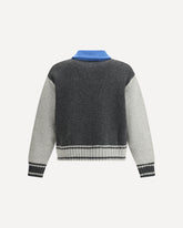 Wool zipped Jacket - GREY | Base Blu