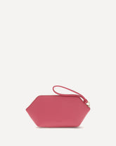 Grained leather Bou Pouch - PINK | Base Blu