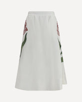 Floral embroidered Skirt - WHITE | Base Blu