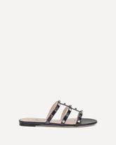 Rockstud slide Sandal - BLUE | Base Blu