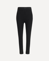 Leggings Moon Logo in maglia  - NERO | Base Blu