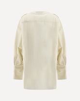 Cher Poplin Fermo Shirt - CREAM | Base Blu