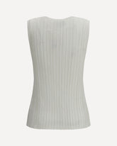 Gilet ondulato - BIANCO | Base Blu