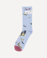Butterfly pattern Socks - LIGHT BLUE | Base Blu