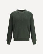 Ribbed-knit Sweater - GREEN | Base Blu