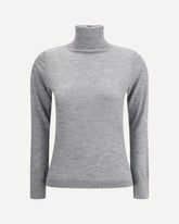Cashmere turtleneck Sweater - GREY | Base Blu