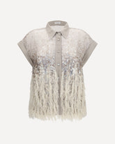 Fringe Shirt - BEIGE | Base Blu