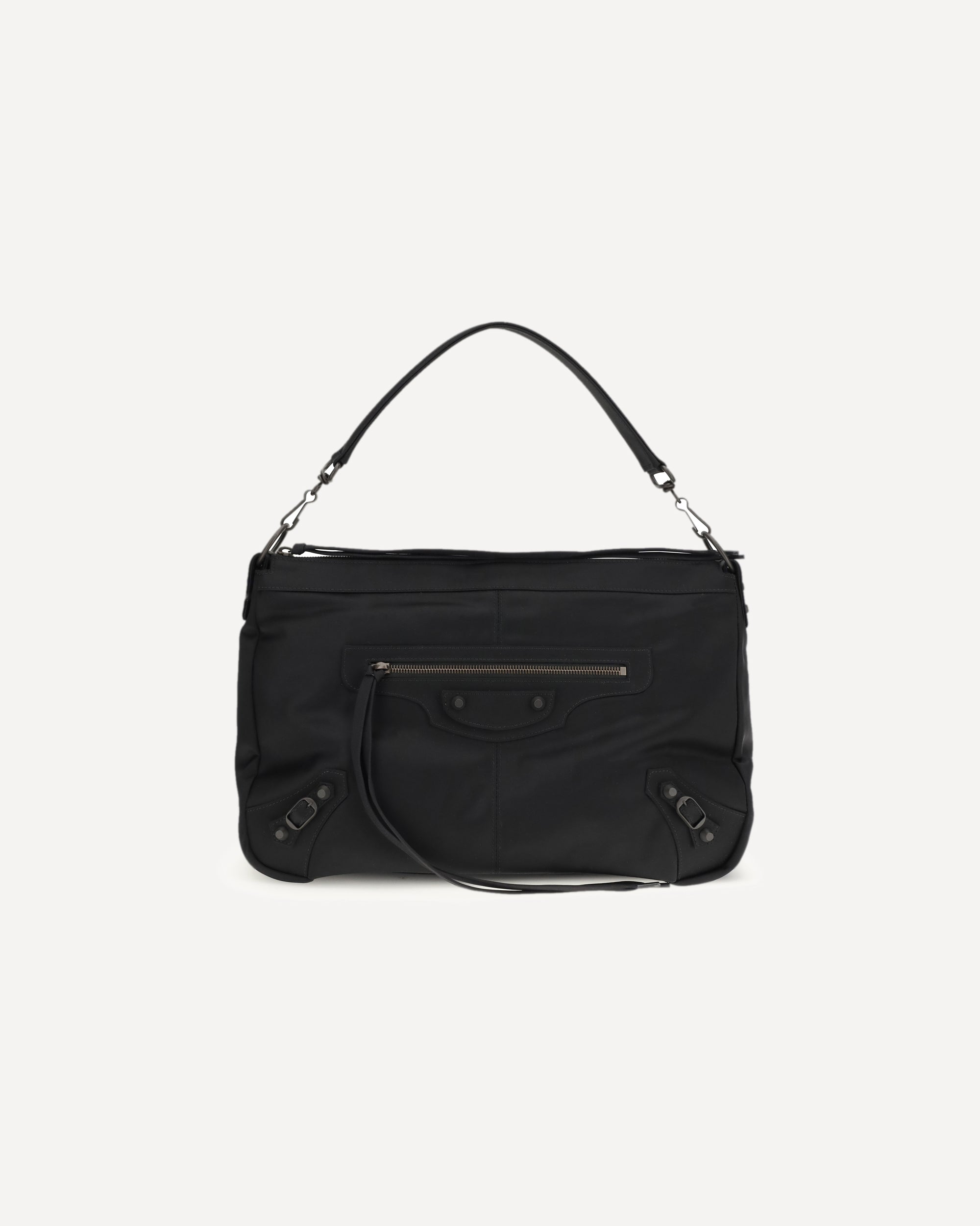 BALENCIAGA Le City Moto medium Shoulder Bag BLACK | Base Blu