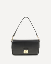 C-Me Lock medium Shoulder Bag - BLACK | Base Blu