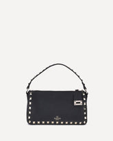 Rockstud leather Shoulder Bag - BLACK | Base Blu