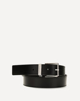 Cintura Gentlemen in pelle - NERO | Base Blu