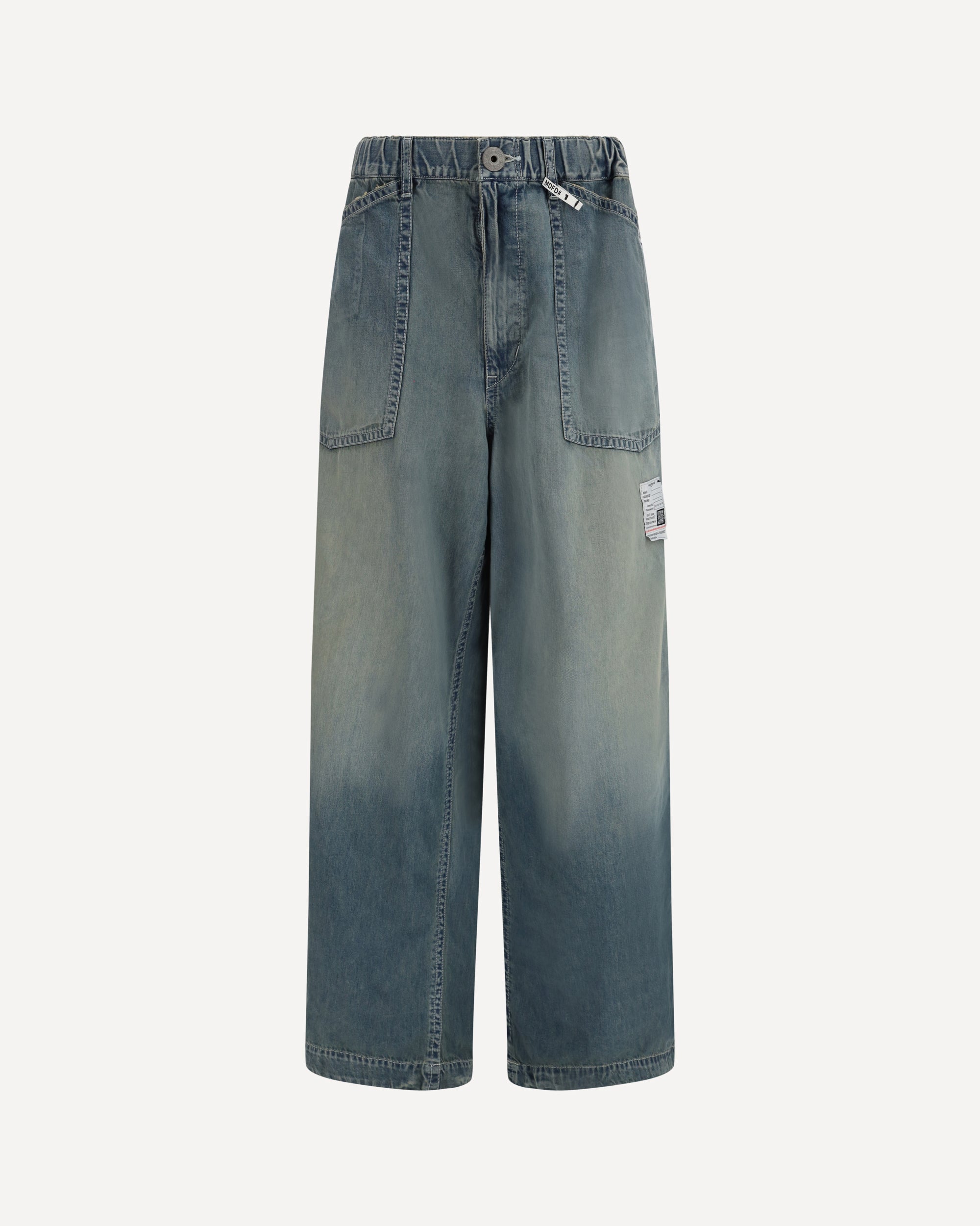 MAISON MIHARA YASUHIRO Light denim wide Pants BLUE | Base Blu