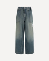 Light denim wide Pants - BLUE | Base Blu