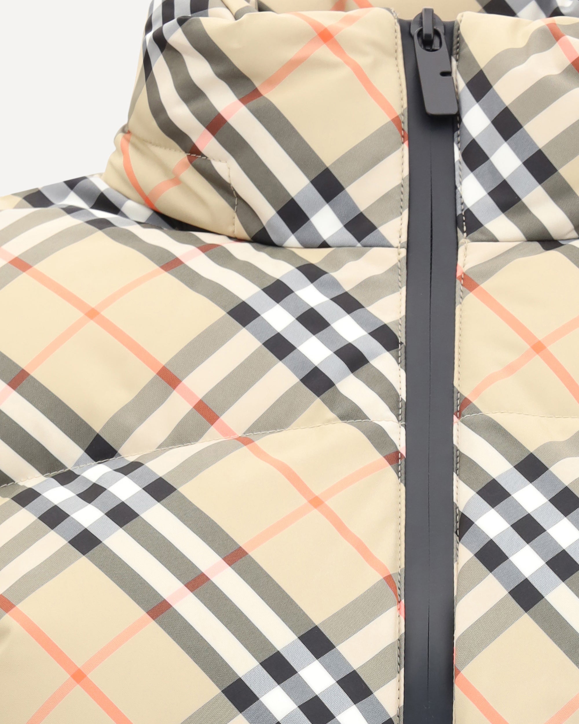 BURBERRY Check Down Jacket BEIGE | Base Blu